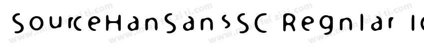 SourceHanSansSC Regnlar Identity H字体转换